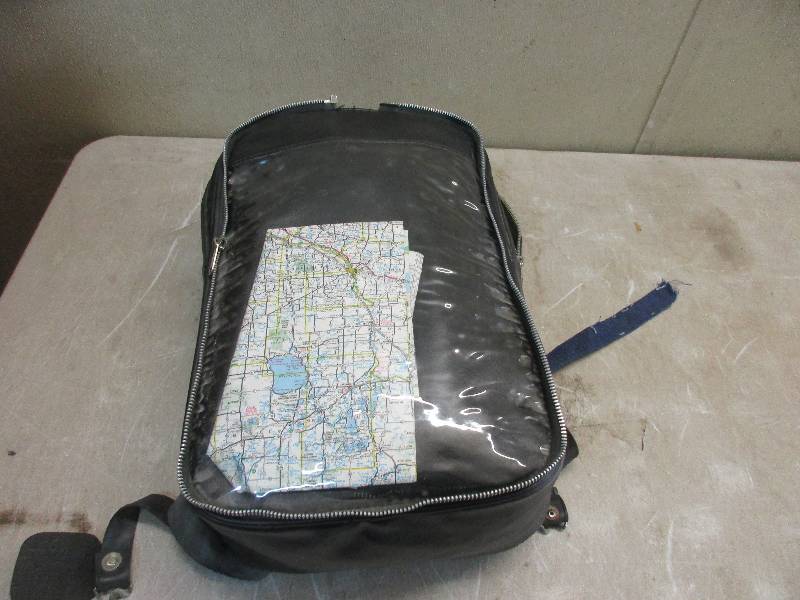 Motorcycle tank bag and rainsuit