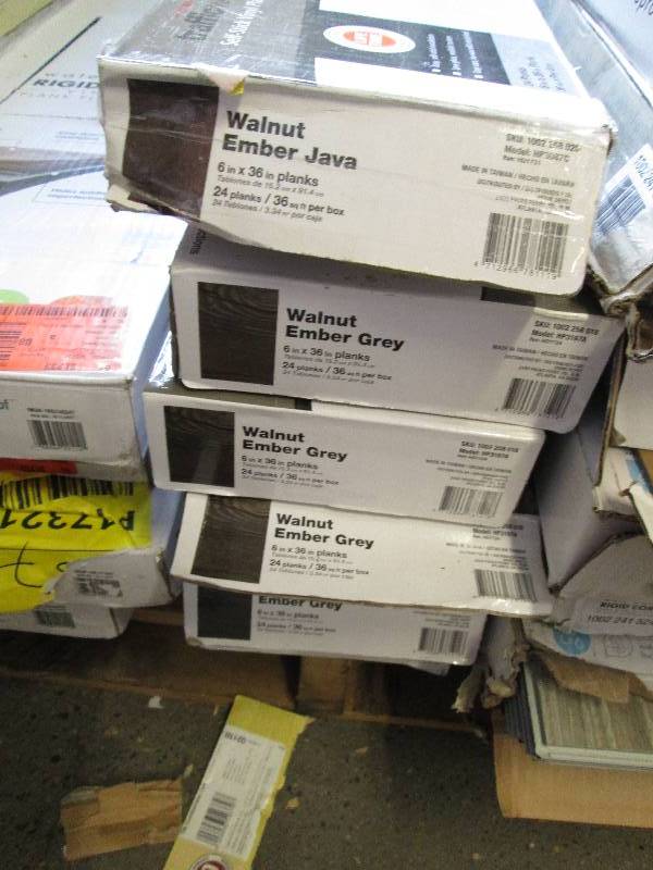 lot 355 image: 6 Cases TrafficMaster Walnut Ember ...