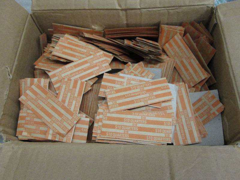 lot 37 image: Open Carton of Quarter Wrappers...