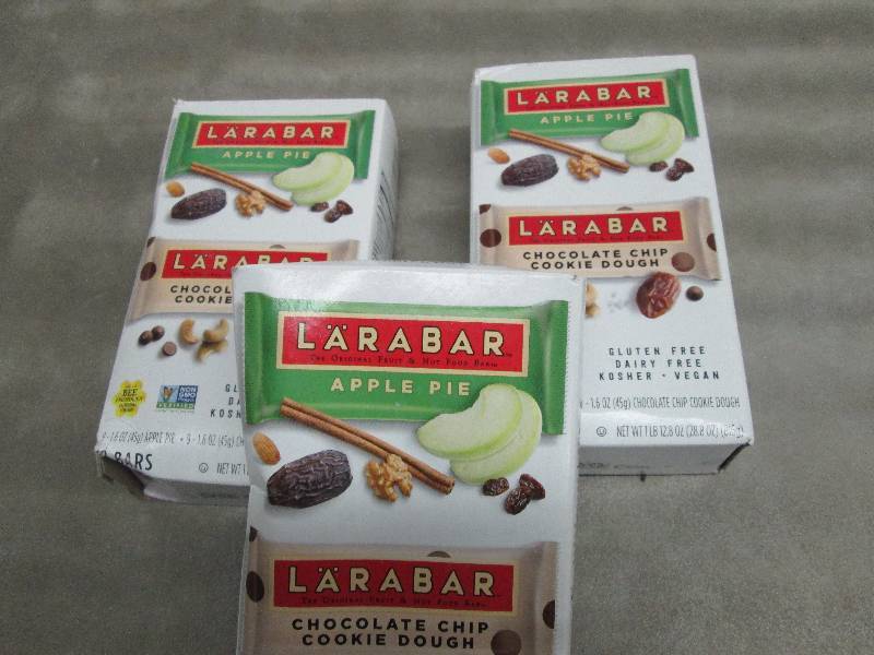 lot 44 image: Lot of 3 Boxes of Larabar Apple Pie...