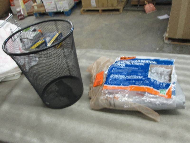 lot 51 image: Dented Mesh Wastebasket, Frost King...