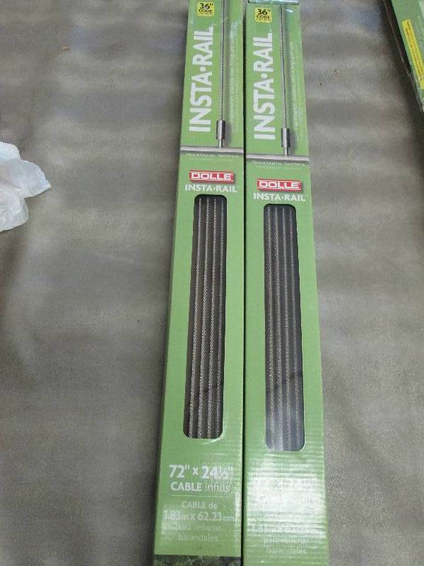 lot 130 image: Lot of 2 Dolle Insta-Rail 2.05 ft S...