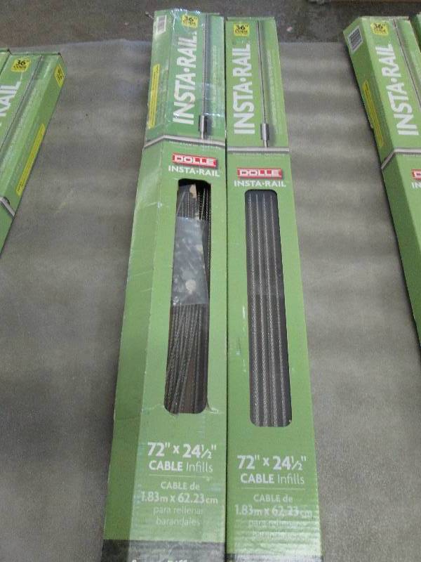 lot 131 image: Lot of 2 Dolle Insta-Rail 2.05 ft S...