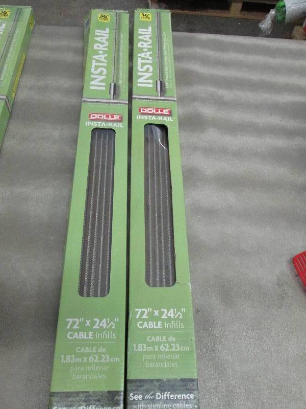 lot 132 image: Lot of 2 Dolle Insta-Rail 2.05 ft S...