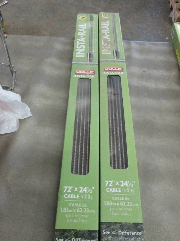 lot 136 image: Lot of 2 Dolle Insta-Rail 2.05 ft S...