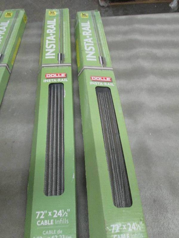 lot 138 image: Lot of 2 Dolle Insta-Rail 2.05 ft S...