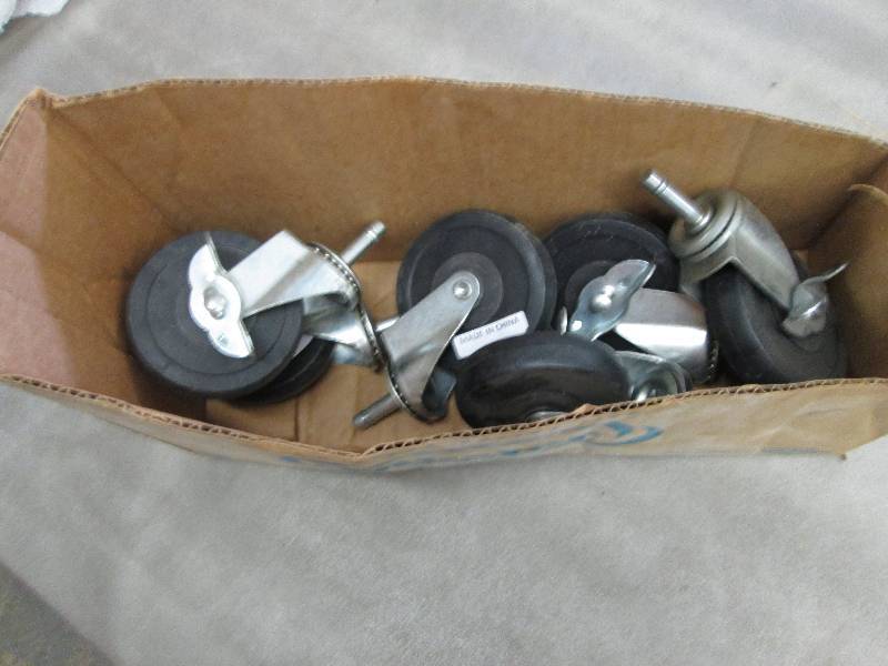 lot 164 image: Lot of 6 Caster Wheels with Brakes...