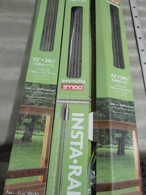 lot 180 image: Lot of 5 Dolle Insta-Rail 2.05 ft S...