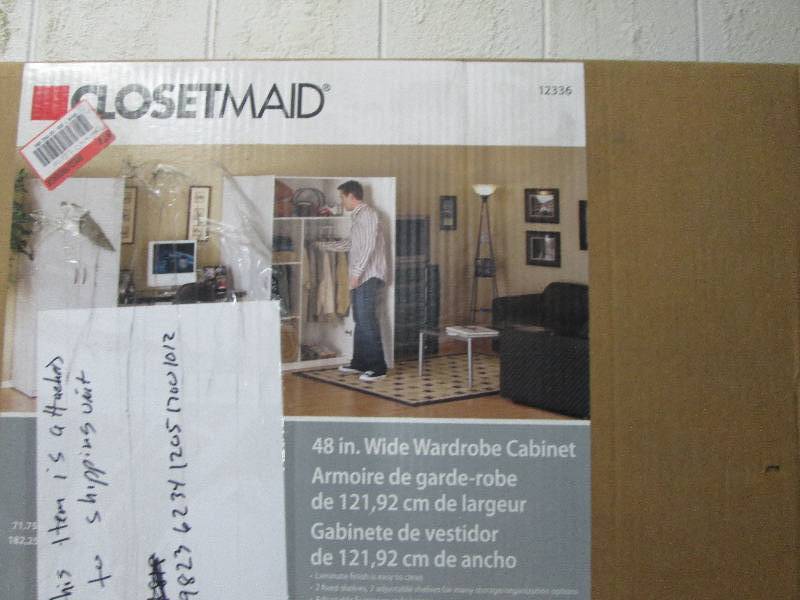 lot 265 image: ClosetMaid  48 in. Multi-Purpose Wa...