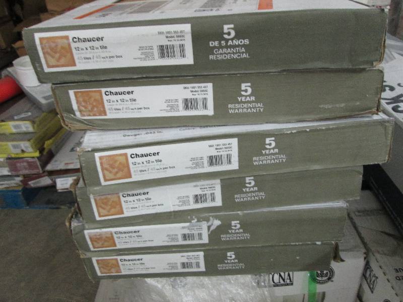 lot 269 image: 6 Cases Chaucer 12 in. x 12 in. Res...