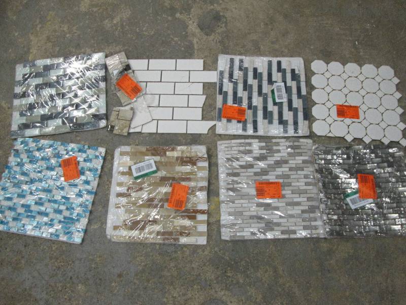 lot 288 image: 8 Sheets Assorted Decorative Tile...