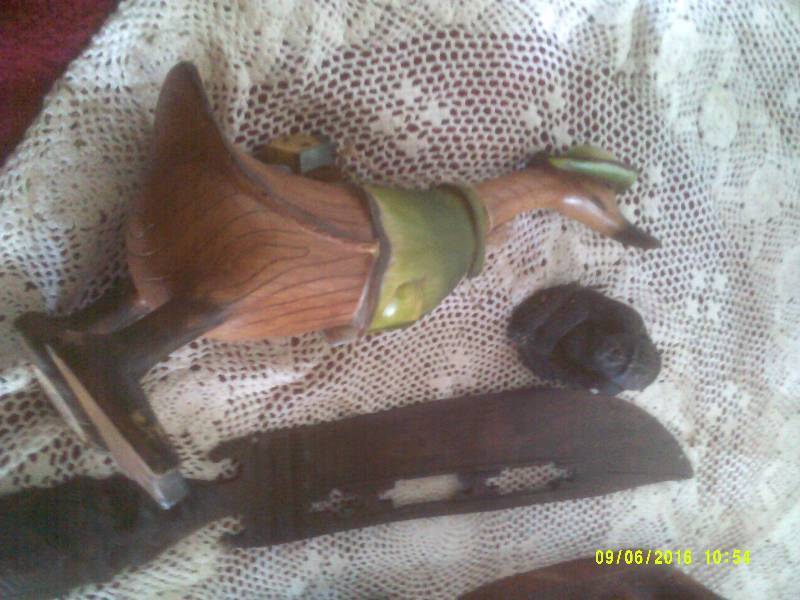 HAND CARVED AFRICAN FIGURENES