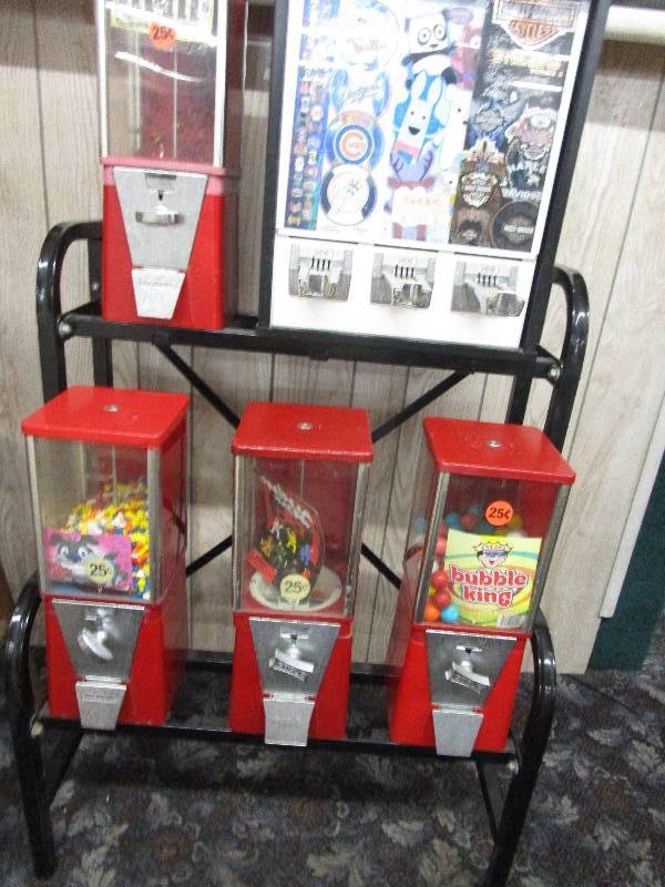 lot 143 image: Gumball and candy machine with stand
