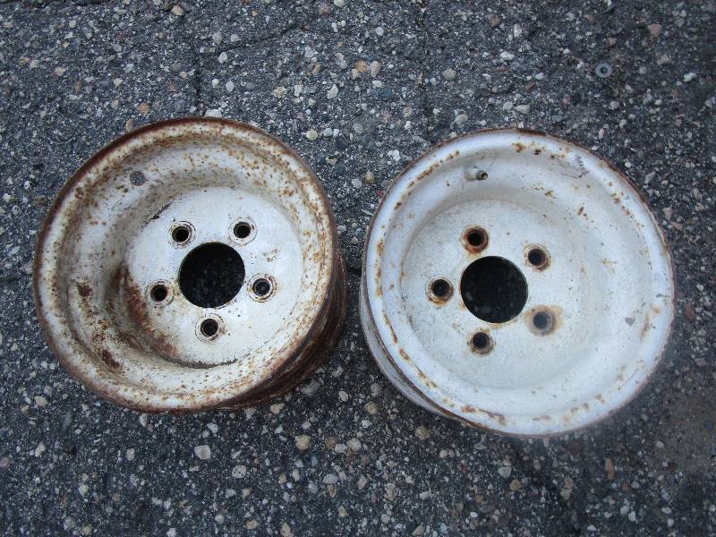 lot 38 image: Qty 2, 5 Lug Rims 10 x 6