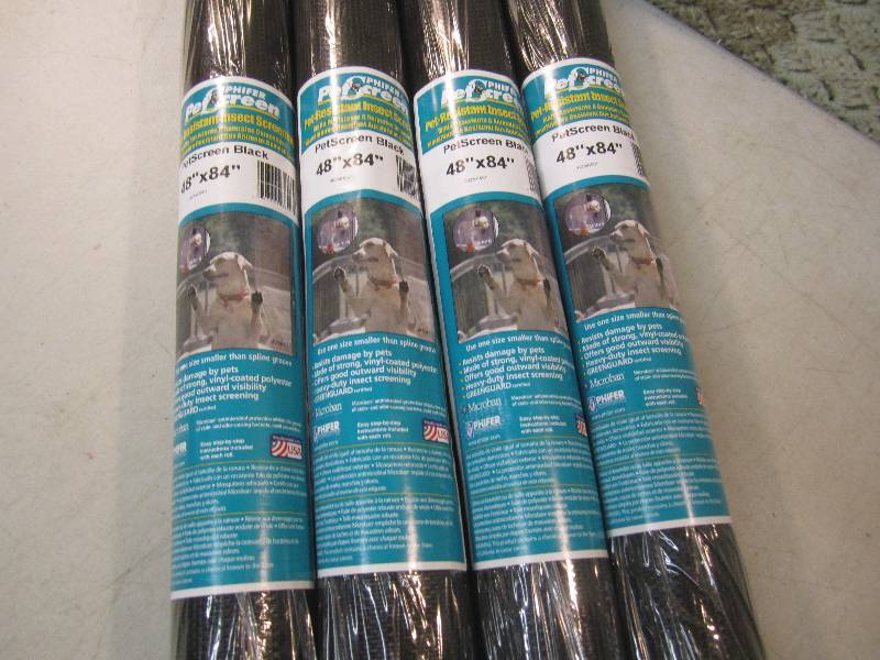 4 Rolls of Phifer Pet Screen Black ...