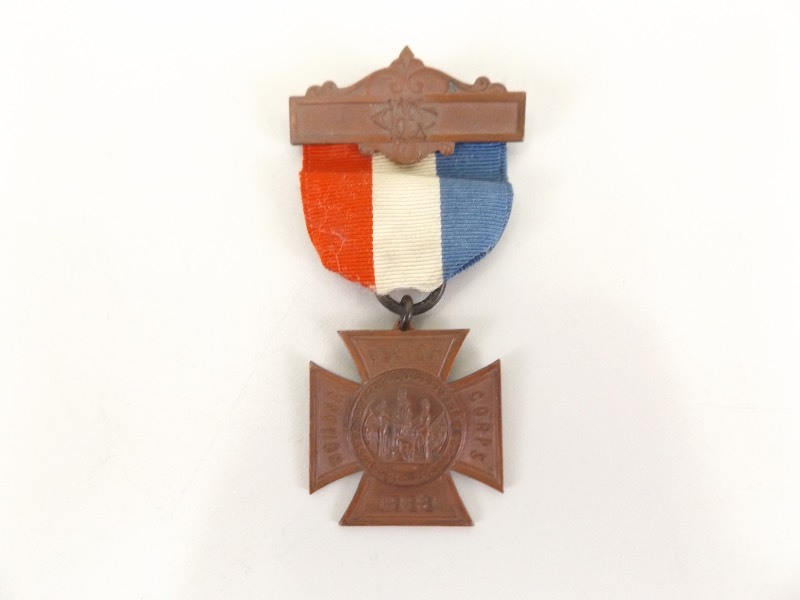 Antique 1883 Womens Relief Corps Ribbon Medal