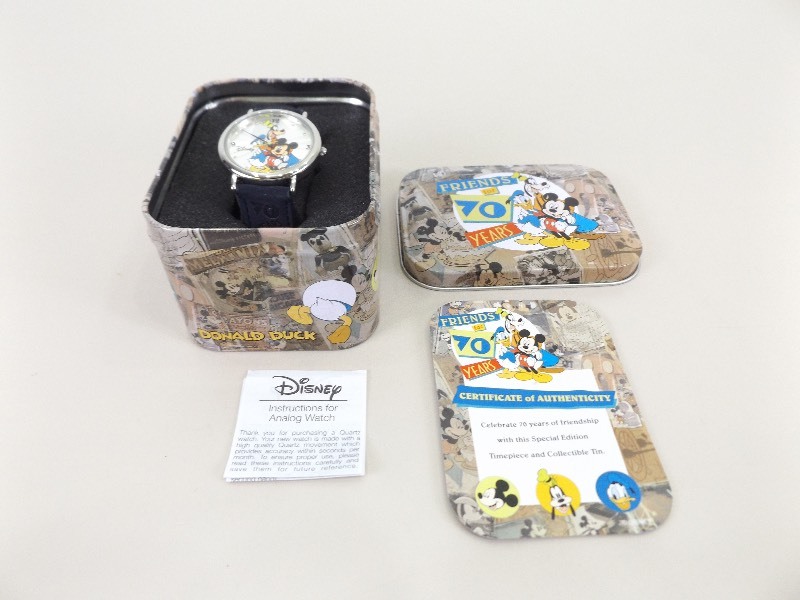 New in Box Vintage Mickey Mouse Friends for 70 Years Wristwatch&nbsp