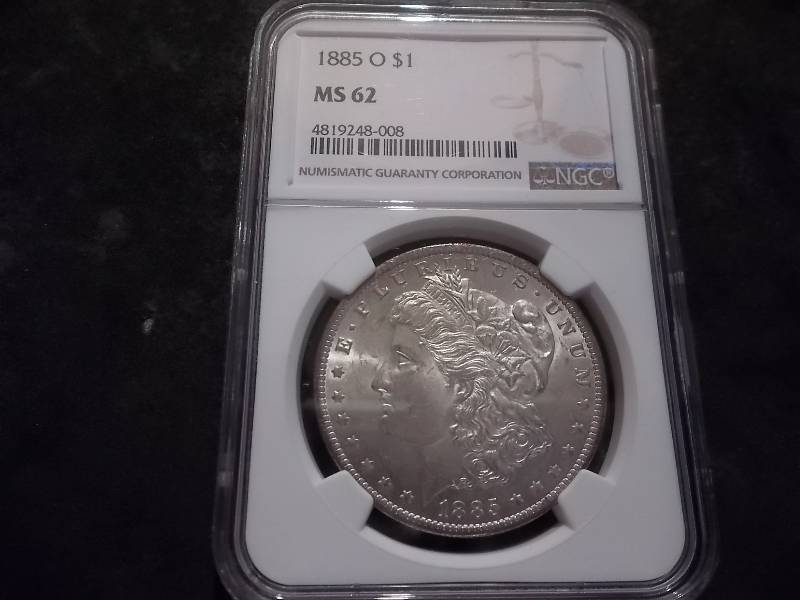 1885 O Morgan Silver Dollar