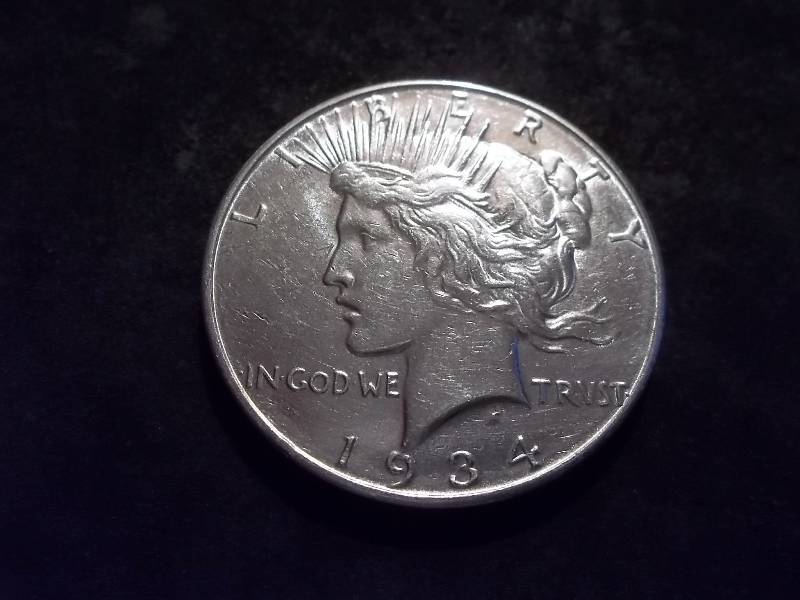 1934 D Silver Peace Dollar