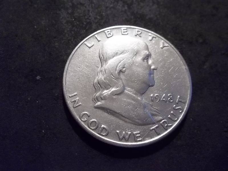 1948 D Franklin Half Dollar