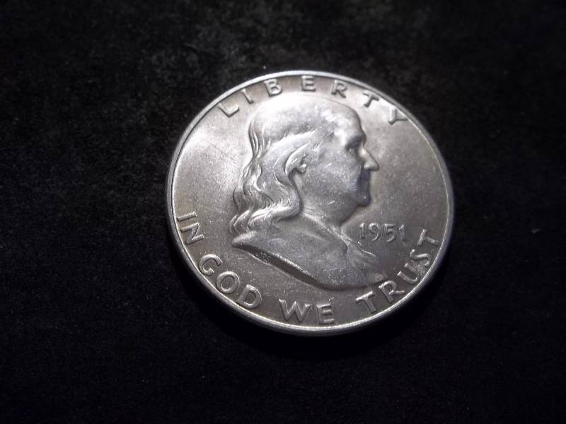 1951 S Franklin Half Dollar
