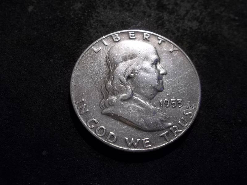 1953 D  Franklin Half Dollar