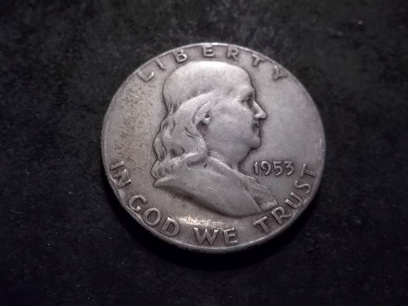 1953 S Franklin Half Dollar