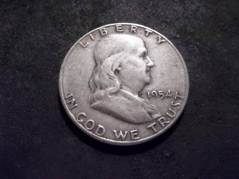 1954 S Franklin Half Dollar