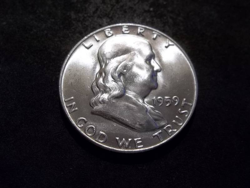 1959 D Franklin Half Dollar