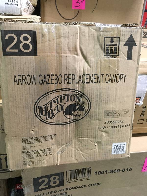 Hampton Bay   Replacement Canopy for 10 ft. x 10 ft. Arrow Gazebo new