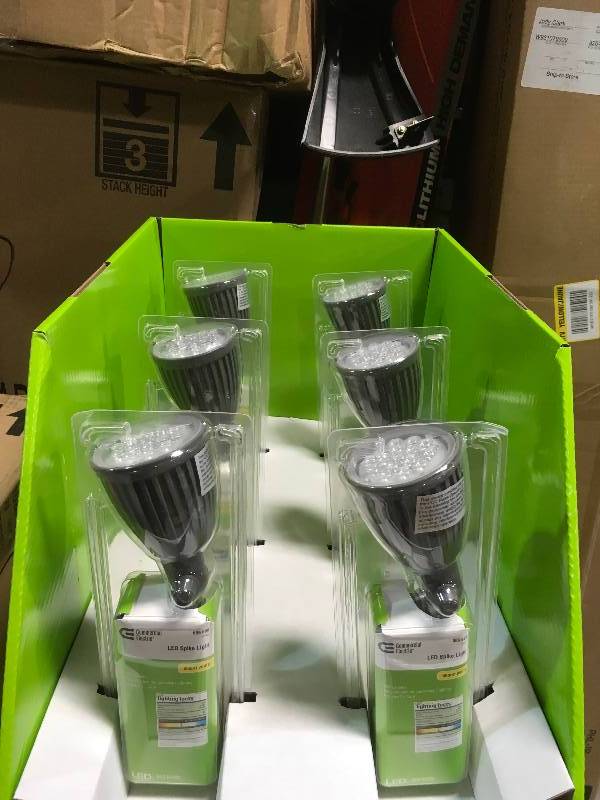 Commercial Electric Strings Led Spike Light Gray Bright White 450 Lumens Plug In  Lot of 6 new