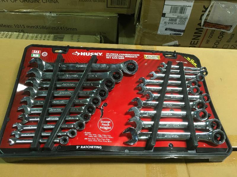 Husky SAEMetric Combination Ratcheting Wrench Set (20-Piece) new