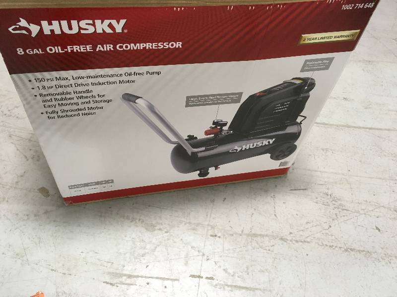 Husky 8G 150 PSI Hotdog Air Compressor  in good working condition