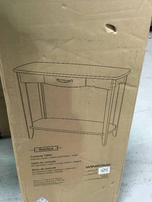 Winsome Wood Danica Espresso Console Table not used