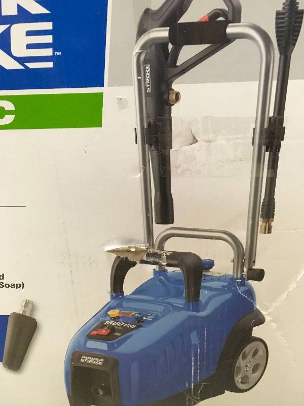 lot 3 image: POWERSTROKE 1600 PSI 1.2 GPM Electric Pressure Washer in working conditions