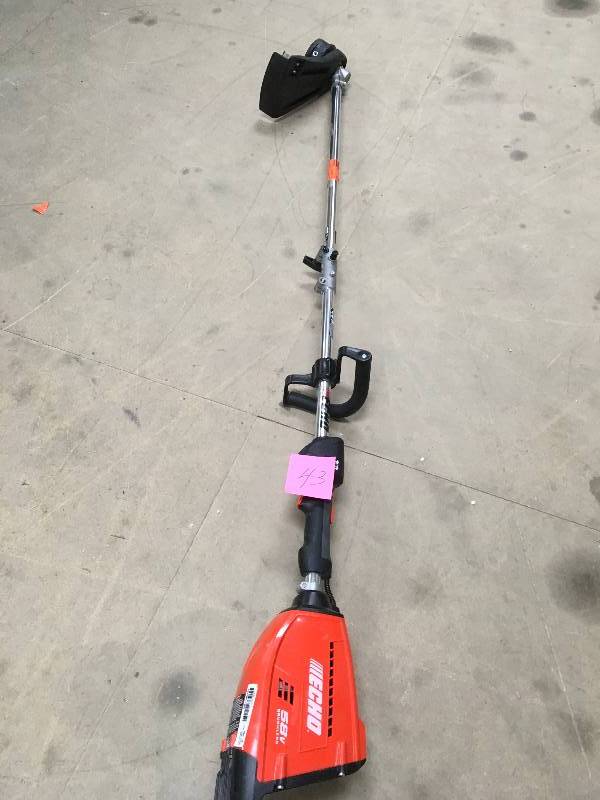 lot 43 image: Echo Reconditioned 58-Volt Lithium-Ion Brushless Cordless String Trimmer - Used in good working condition