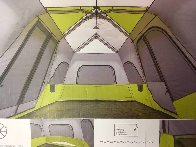 lot 67 image: CORE 12 Person Instant Cabin Tent - 18 x 10 in good conditions