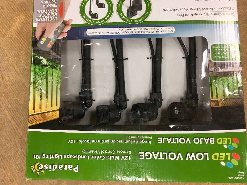 lot 73 image: Multi Color LED Nano Spot Light (4-Pack) New