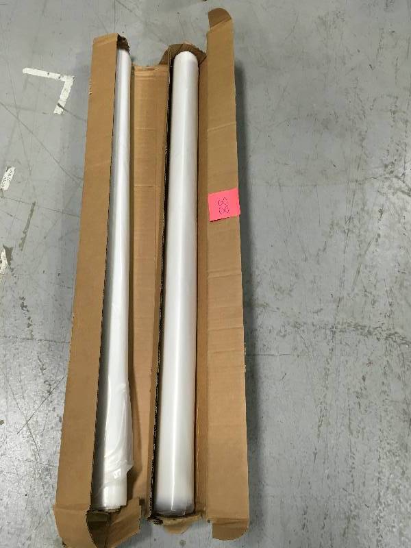lot 88 image: HUSKY  4 ft. x 100 ft. Clear 4 mil Single-Wound Plastic Sheeting  LOT OF 2 BOXES not used