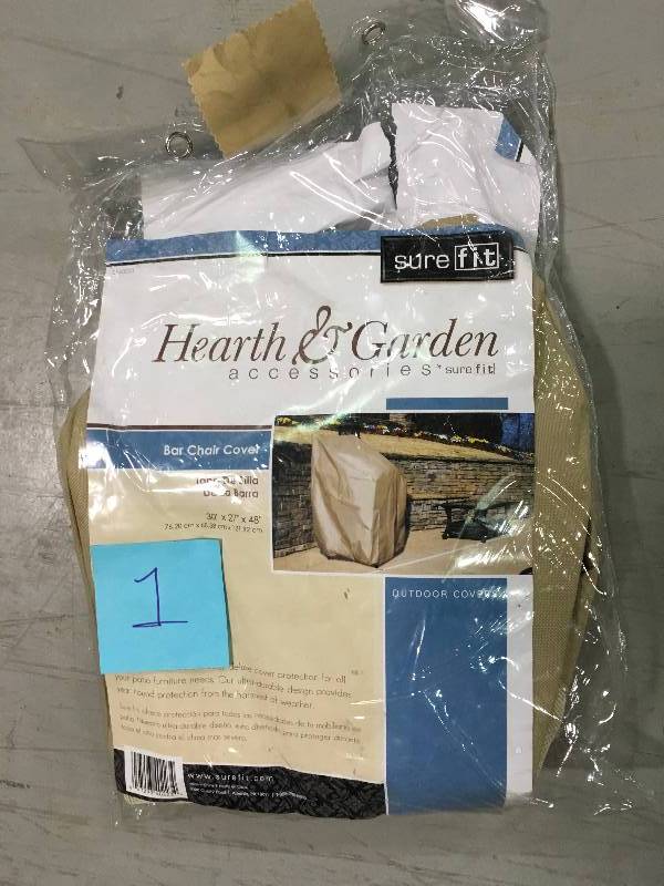 lot 1 image: Hearth Garden SF40223 Bar Chair Cover not used