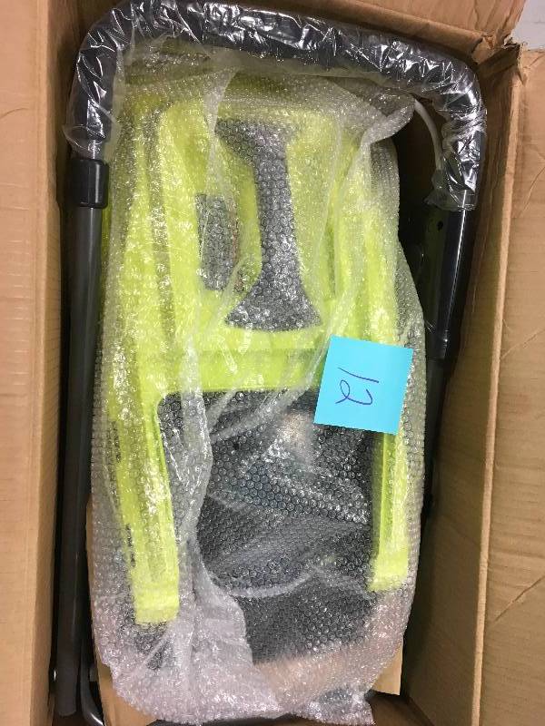 lot 12 image: Ryobi 13 in. 11 Amp Corded Electric Walk Behind Push Mower not used