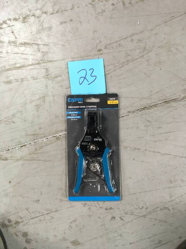 lot 23 image: Capri Tools Precision Wire Stripper not used