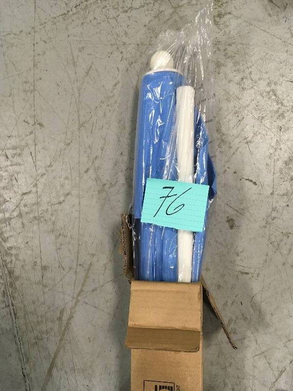 lot 76 image: Hampton Bay 7.5 ft. Steel Patio Umbrella in Denim in good conditions