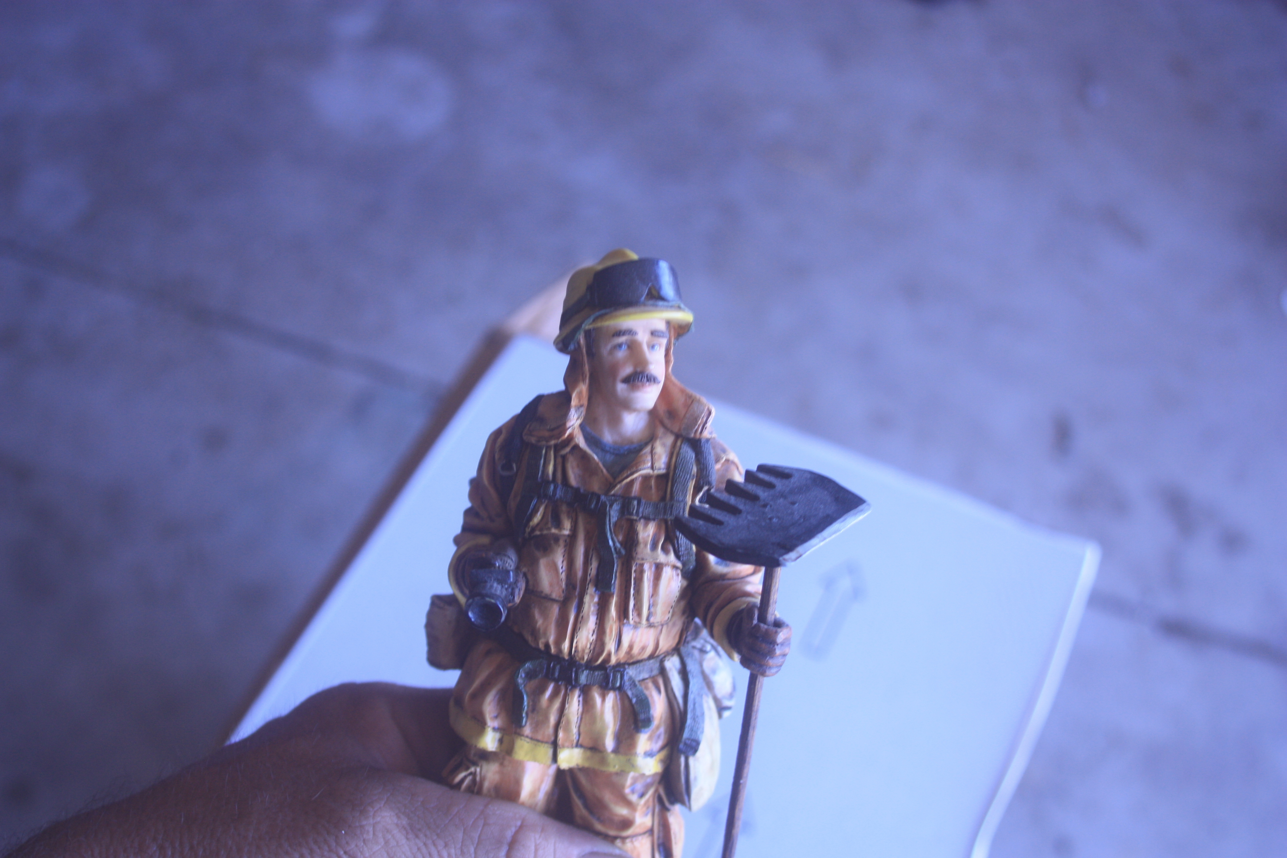 Wonderful ceramic statue depicting the Fireman