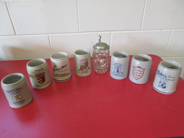lot 411 image: MUGS FROM GERMAN RESTAURANTS