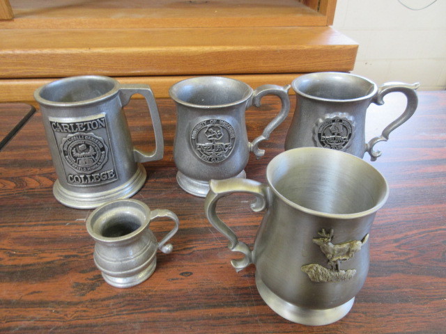 lot 426 image: PEWTER MUGS