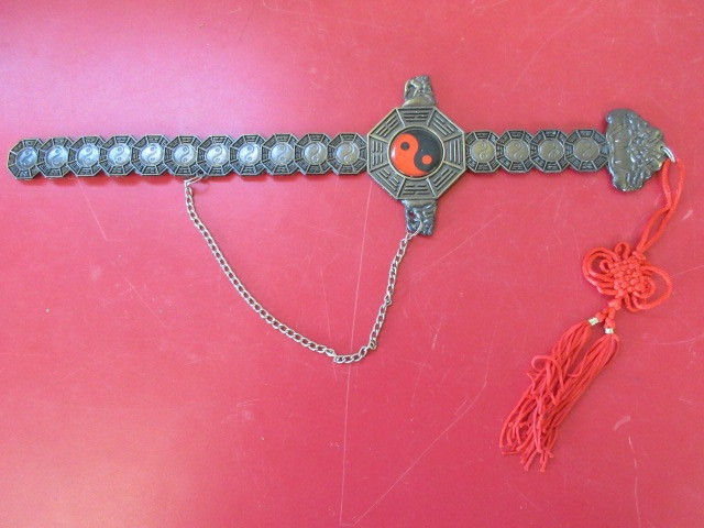lot 457 image: CHINESE COIN KNIFE YINYANG