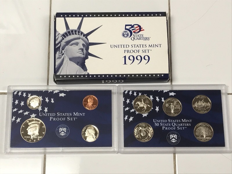1999 U.S. Proof Set 9-Piece Set In...