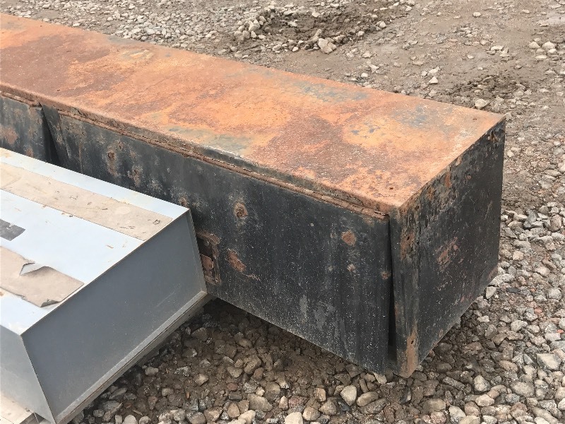 lot 11 image: 8ft Tool Box, 4ft Tool Box, Storage Shelves