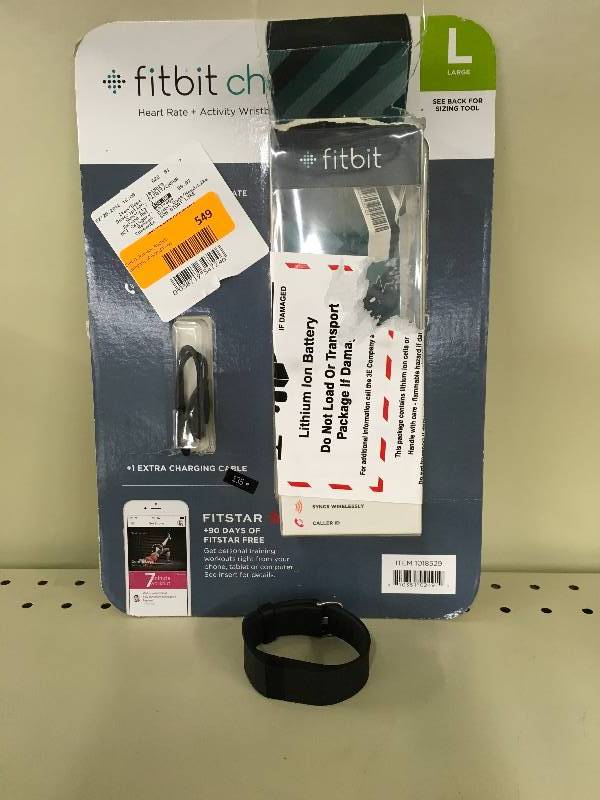 lot 549 image: Fitbit Charge HR, Retail $138.69